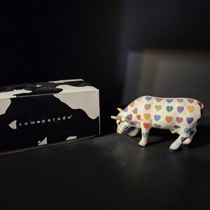 Cow Parade Heart Pattern Figurine
